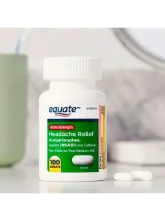 Equate Capletas de Alivio Extra Fuerte para el Dolor de Cabeza, 250 mg, 100 Unidades